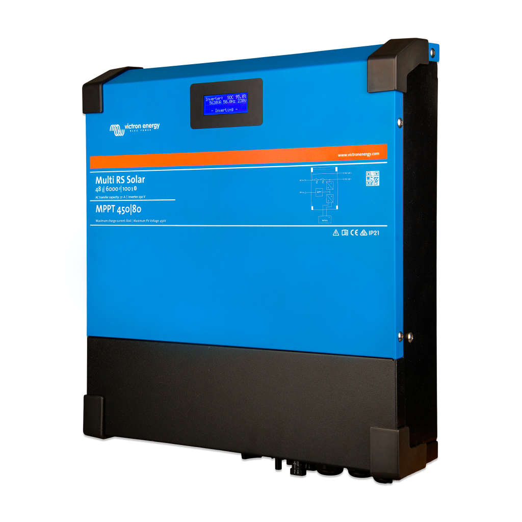 875 - Гібридний інвертор/зарядний пристрій Victron Energy Multi RS Solar 48-6000-100-450-80